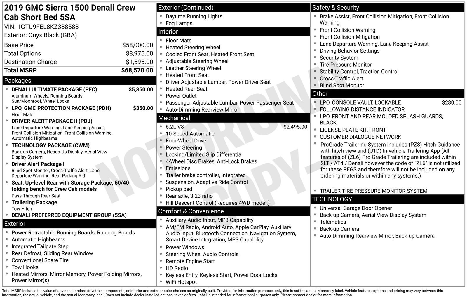 Used 2019 GMC Sierra 1500 Denali w/ Denali Ultimate Package image 5