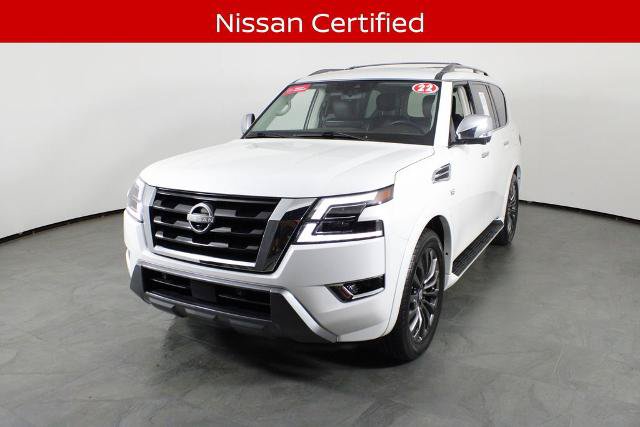 Certified 2022 Nissan Armada Platinum w/ Captain's Chairs Package RWD image 2