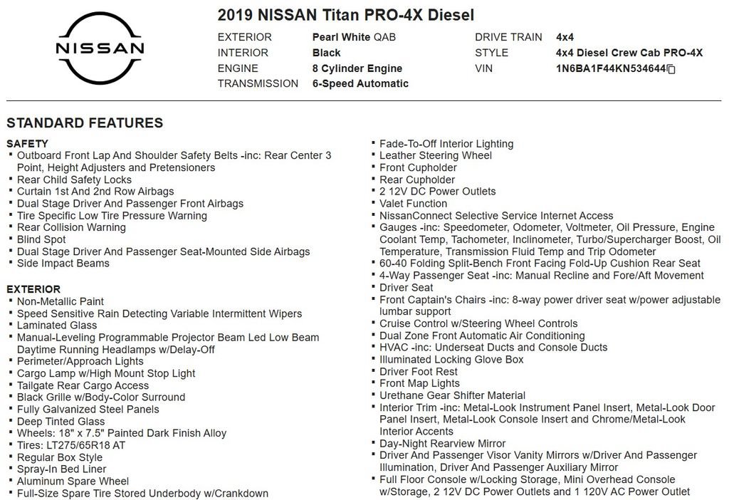 Used 2019 Nissan Titan PRO-4X AWD/4WD image 16