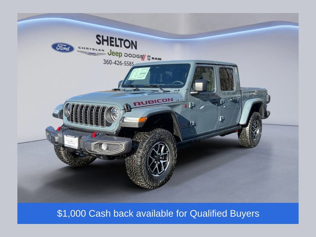 New 2026 Jeep Gladiator Rubicon w/ Steel Power Dome Hood Package