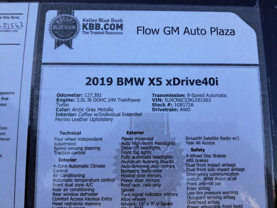 Used 2019 BMW X5 xDrive40i w/ Convenience Package AWD/4WD image 35