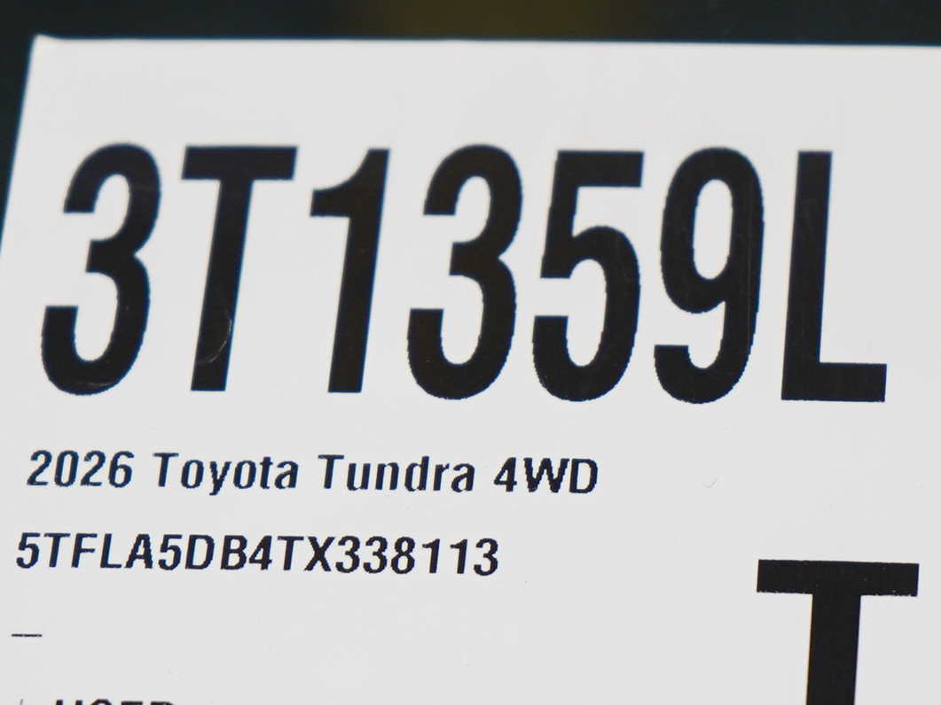 Used 2026 Toyota Tundra SR5 w/ SR5 Convenience Package AWD/4WD image 30