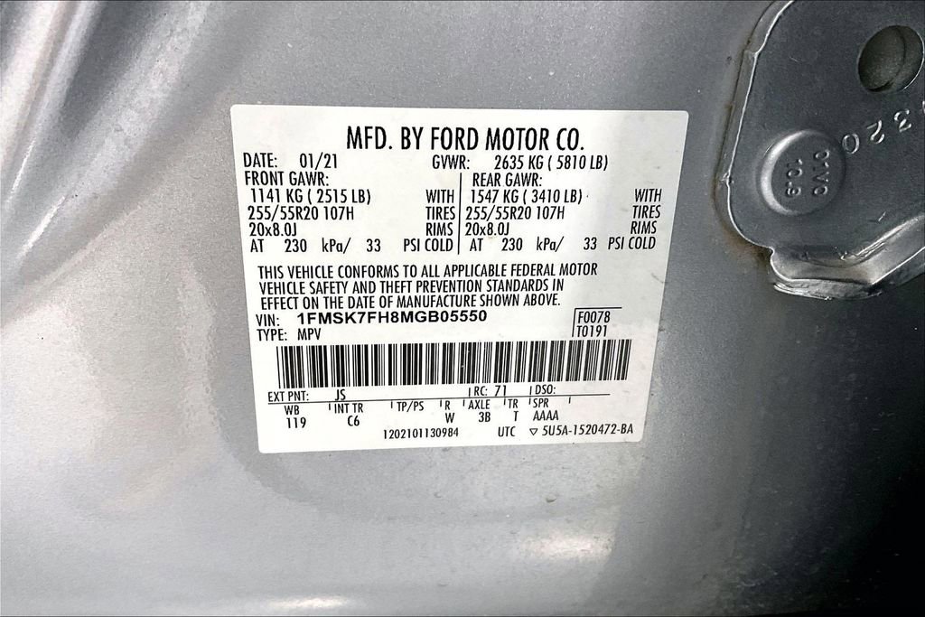 Used 2021 Ford Explorer Limited w/ Equipment Group 301A image 41