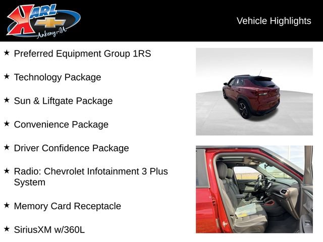 Certified 2021 Chevrolet TrailBlazer RS w/ Sun and Liftgate Package image 2