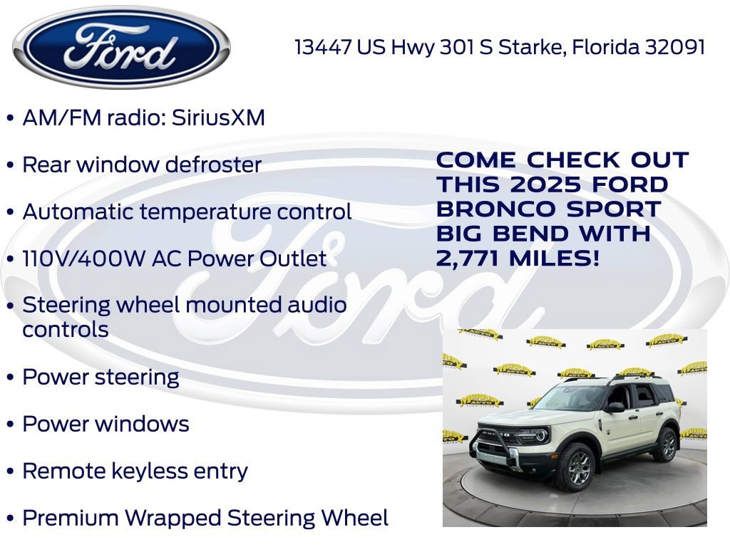 New 2025 Ford Bronco Sport Big Bend image 25