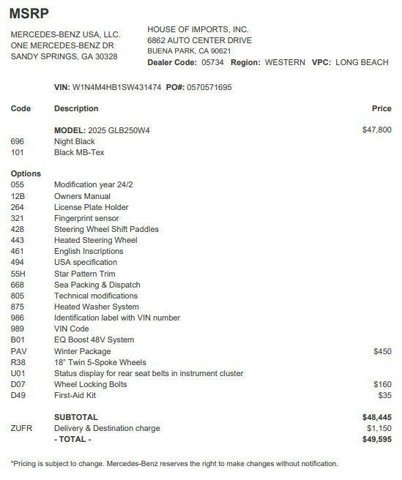 Certified 2025 Mercedes-Benz GLB 250 4MATIC image 4