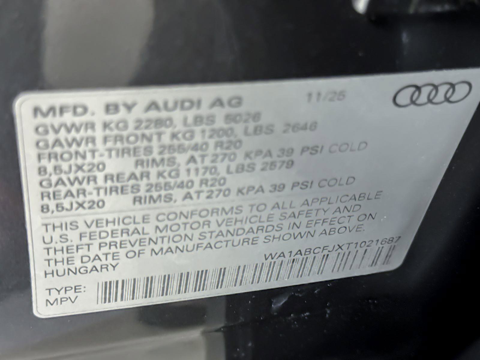 New 2026 Audi Q3 quattro 2.0T image 28