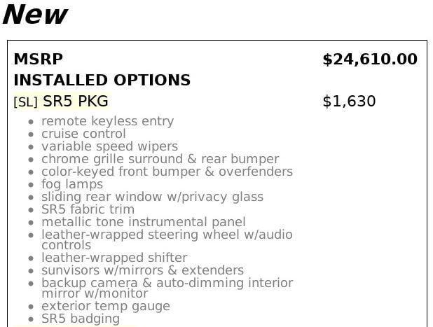 Used 2013 Toyota Tacoma PreRunner w/ SR5 Pkg image 4