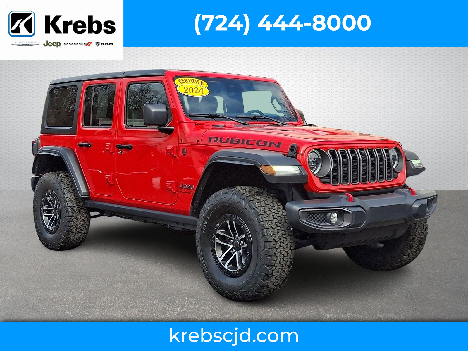 Used 2024 Jeep Wrangler Unlimited Rubicon w/ XTREMEE 35" Tire Package image 1