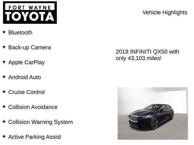 Used 2019 INFINITI QX50 Essential w/ Sensory Package image 8