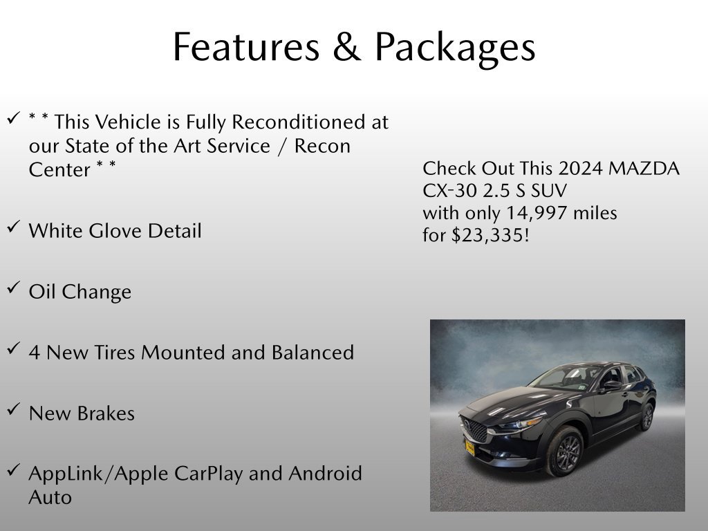 Certified 2024 MAZDA CX-30 AWD 2.5 S image 4