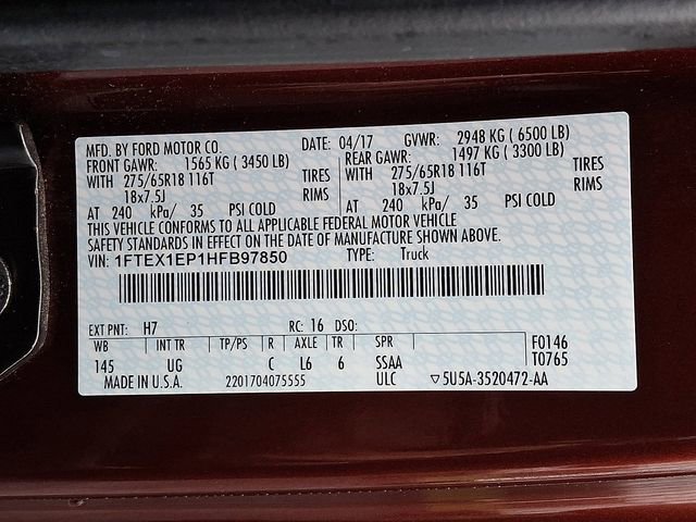 Used 2017 Ford F150 XLT w/ Equipment Group 302A Luxury image 27