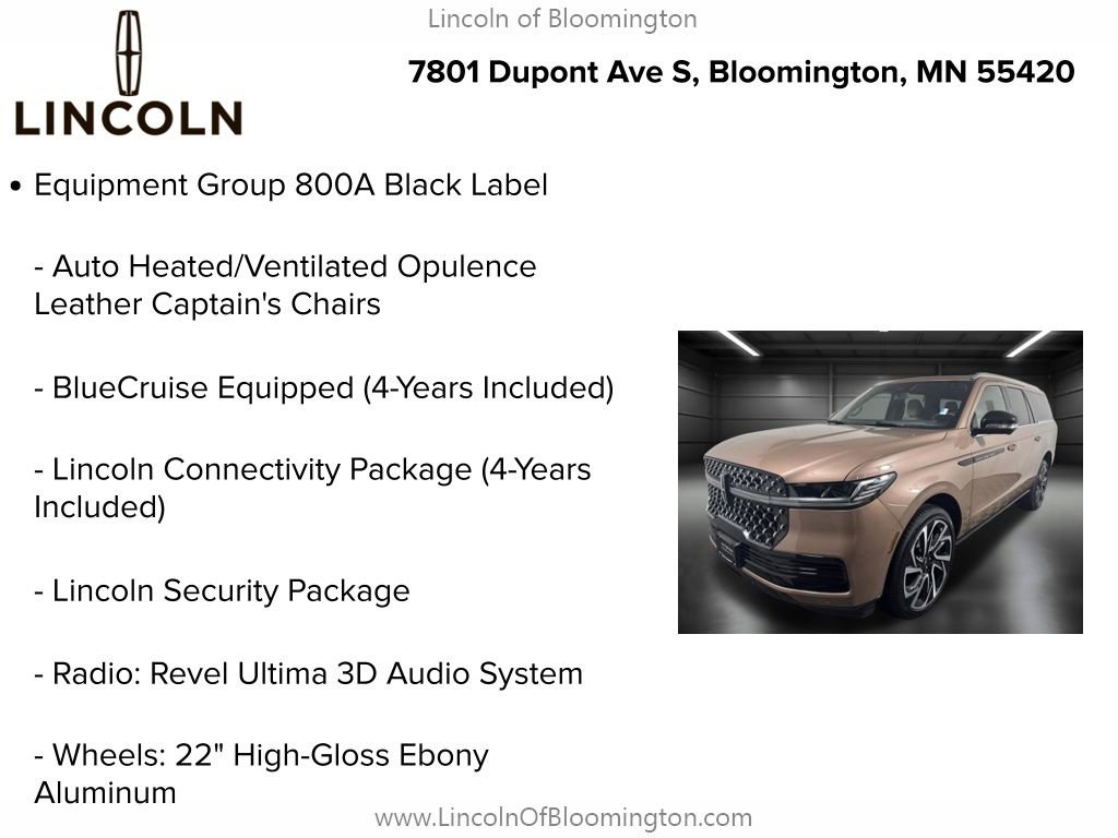 New 2026 Lincoln Navigator L Black Label AWD/4WD image 5