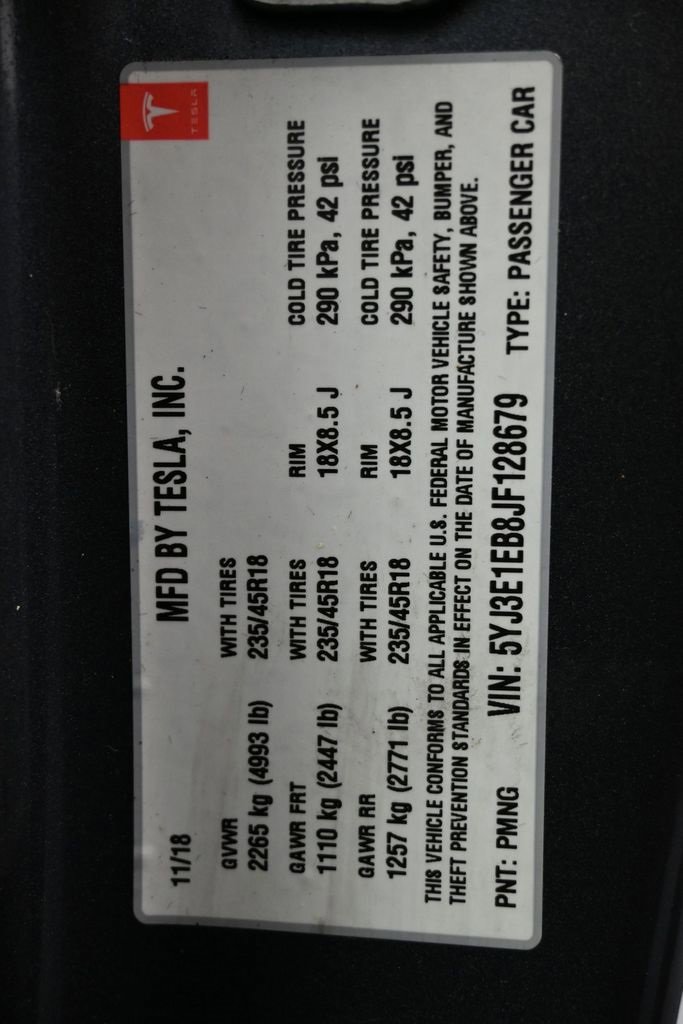 Used 2018 Tesla Model 3 Long Range image 45