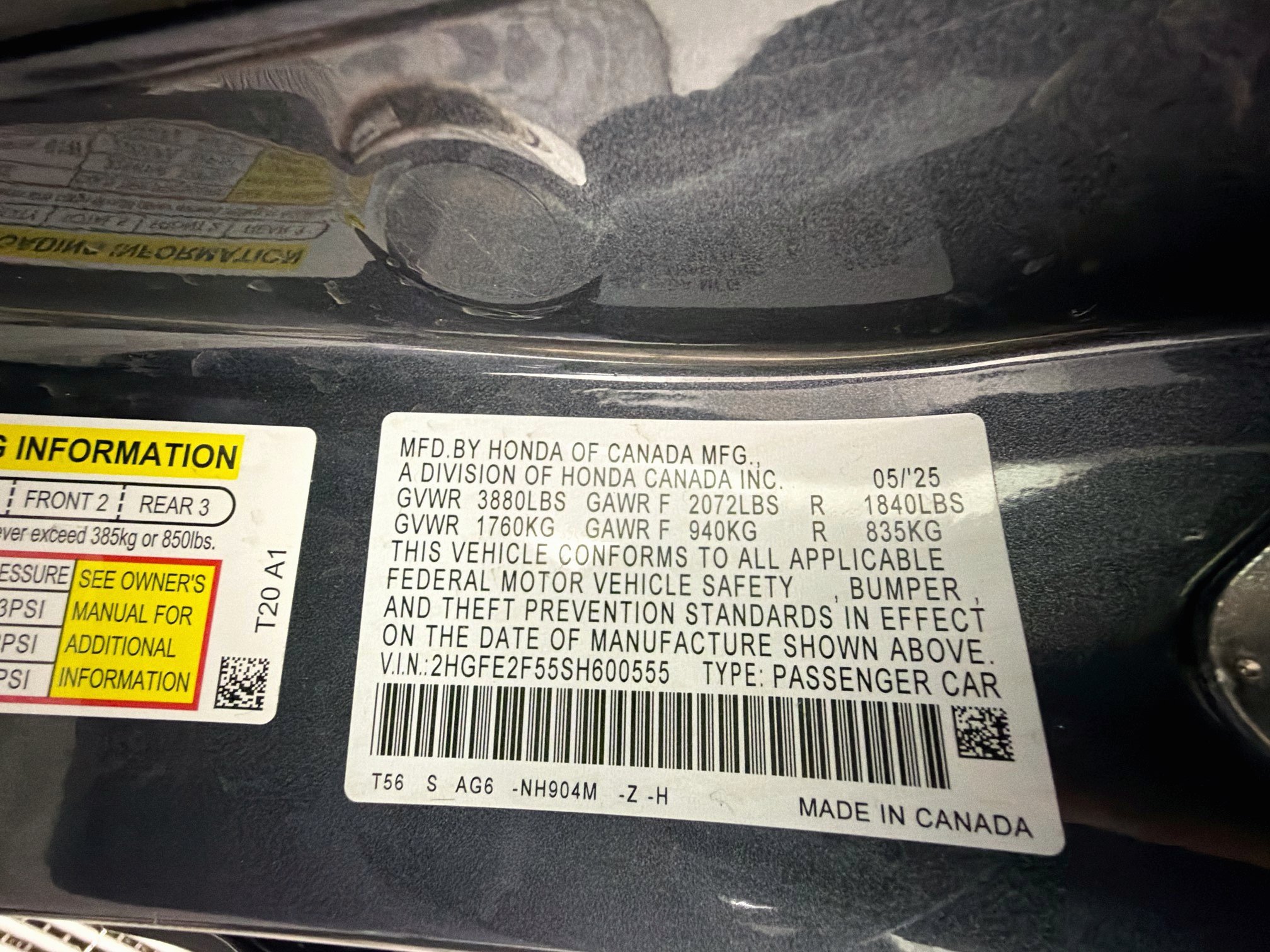Used 2025 Honda Civic Sport image 12