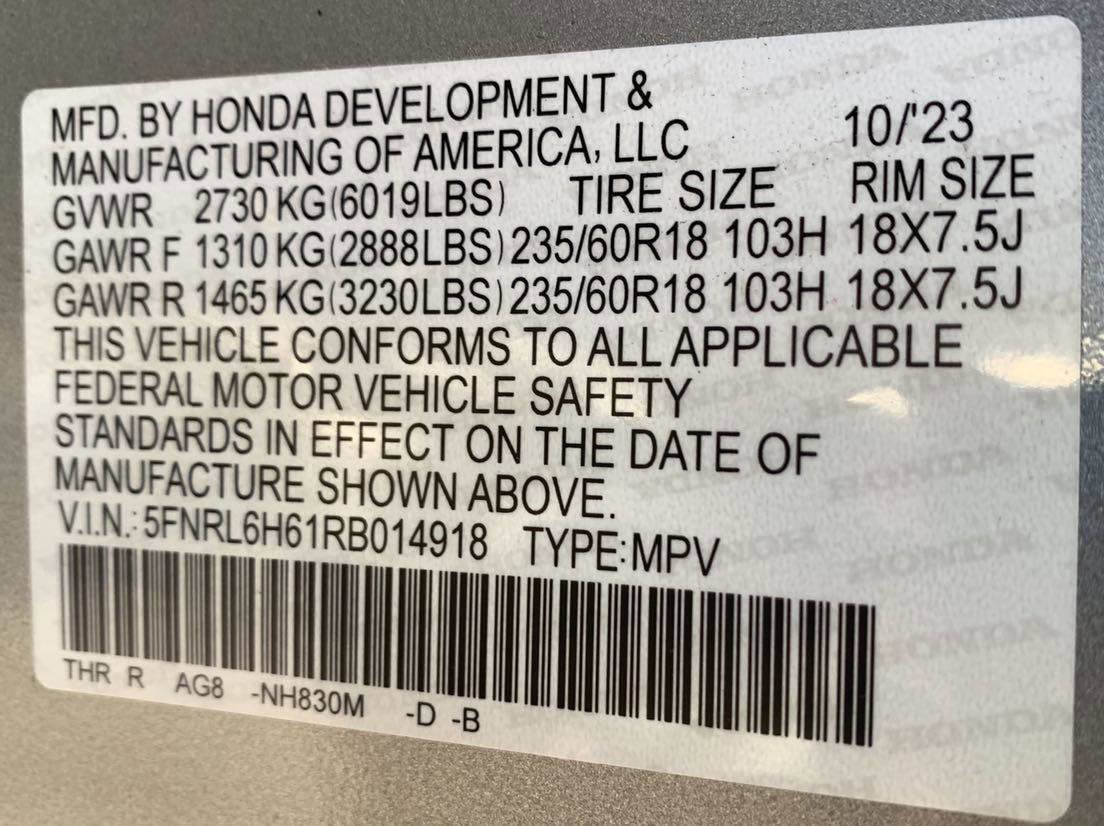 Certified 2024 Honda Odyssey EX-L image 49