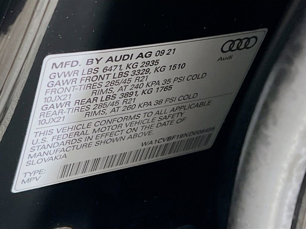 Used 2022 Audi Q8 Prestige w/ Prestige Package image 33