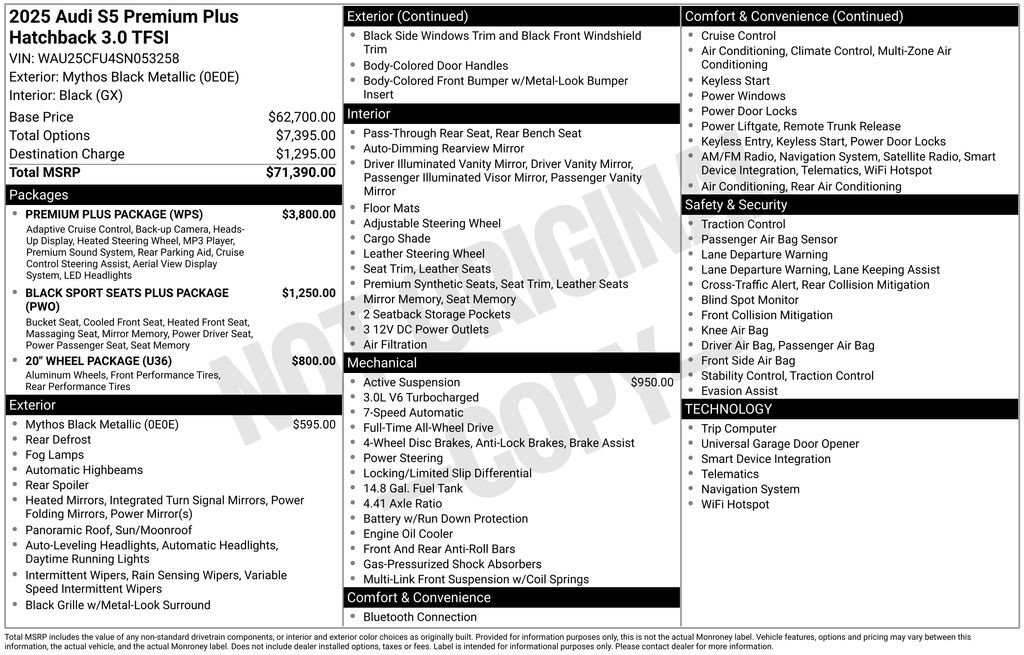 Used 2025 Audi S5 Premium Plus w/ Premium Plus Package image 28