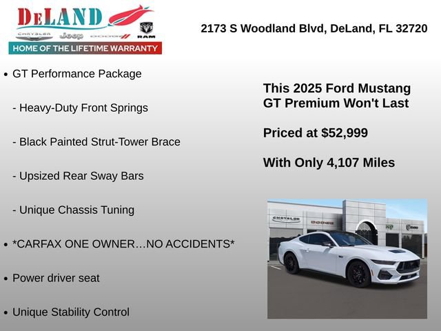 Used 2025 Ford Mustang GT Premium w/ GT Performance Package RWD image 19