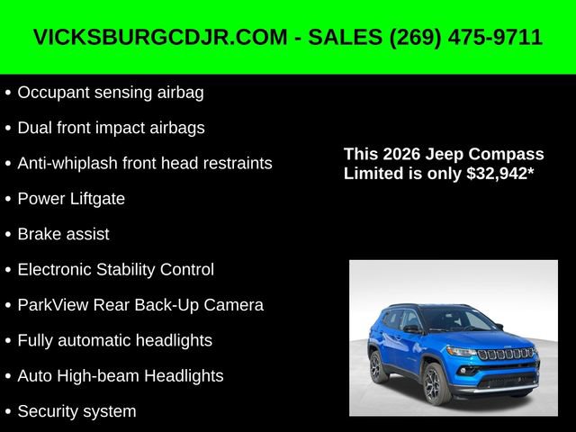 New 2026 Jeep Compass Limited image 16