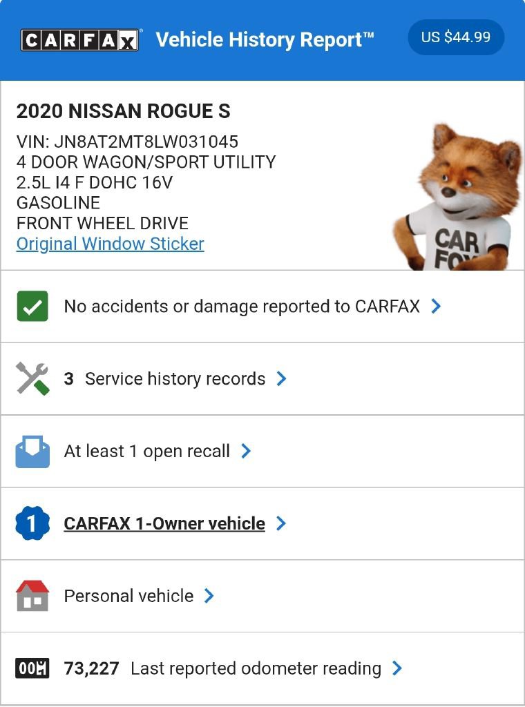 Used 2020 Nissan Rogue S image 3