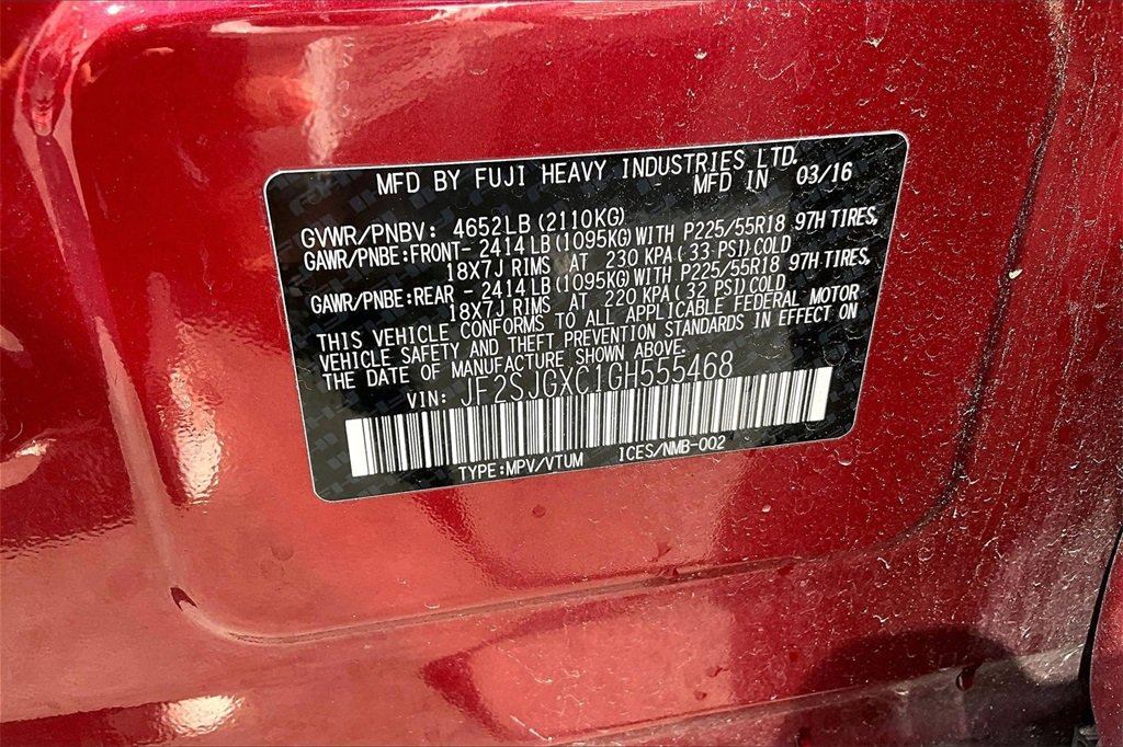 Used 2016 Subaru Forester 2.0XT Touring w/ Eyesight & Navigation System image 36