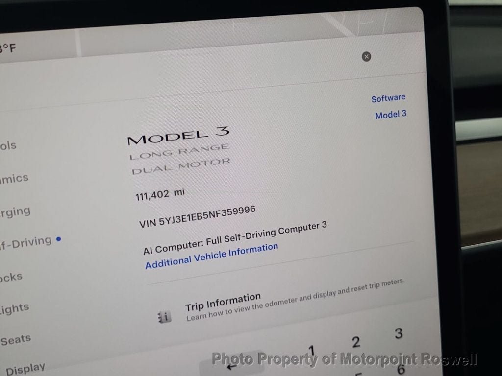 Used 2022 Tesla Model 3 Long Range AWD/4WD image 3
