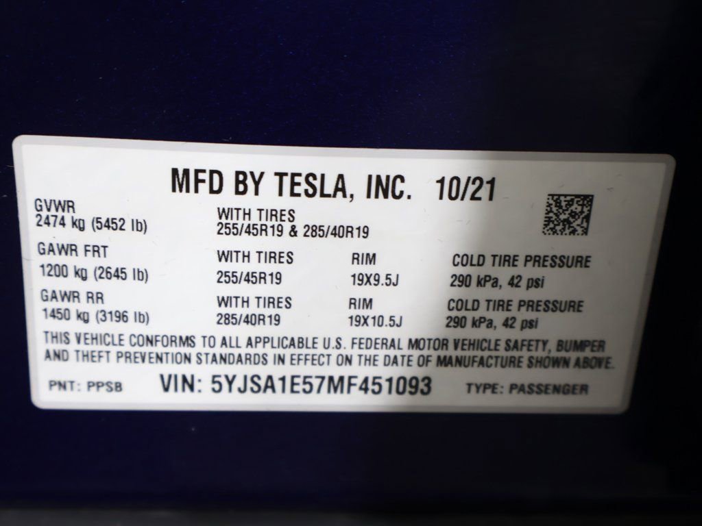 Used 2021 Tesla Model S Long Range image 62
