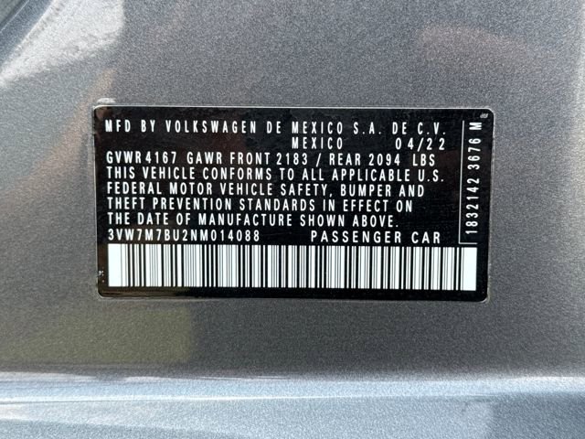 Used 2022 Volkswagen Jetta SE w/ Panoramic Sunroof Package image 18