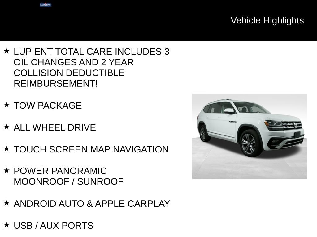 Used 2019 Volkswagen Atlas SEL R-Line AWD/4WD image 7