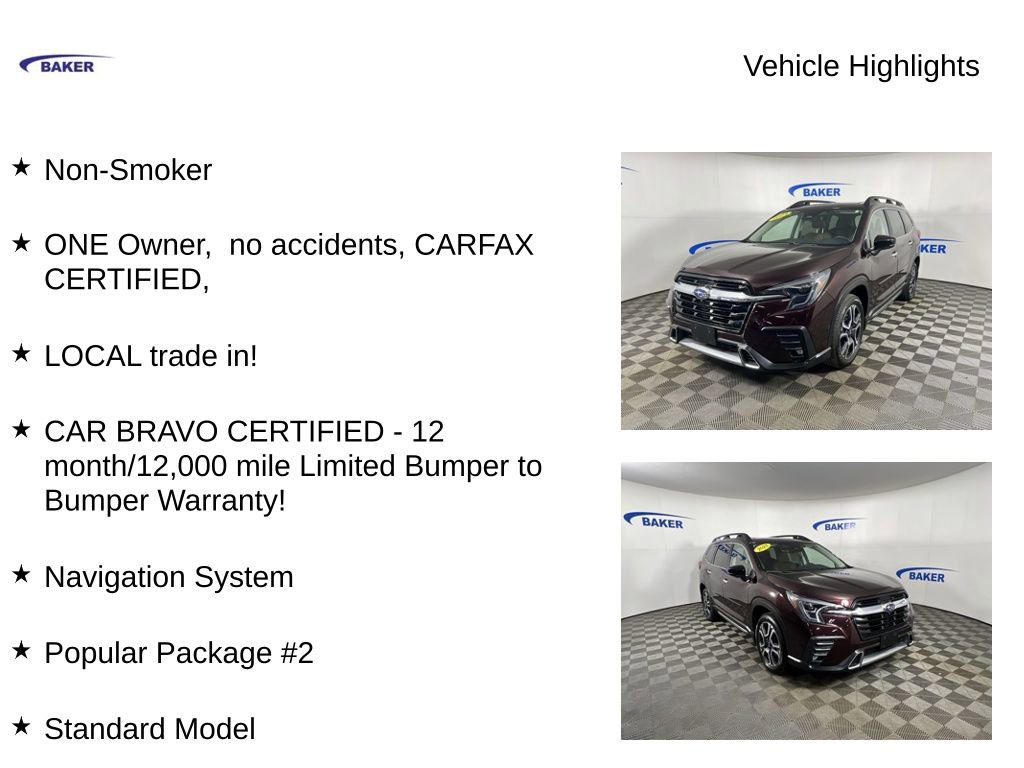 Used 2024 Subaru Ascent Touring w/ Popular Package #2 image 4