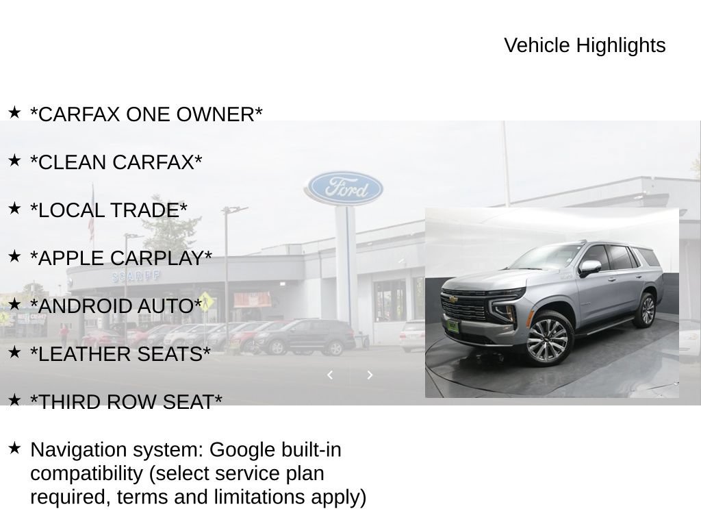 Used 2025 Chevrolet Tahoe High Country AWD/4WD image 9