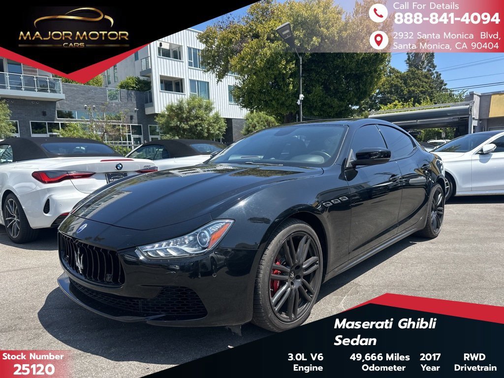 Used 2017 Maserati Ghibli w/ Sport Package