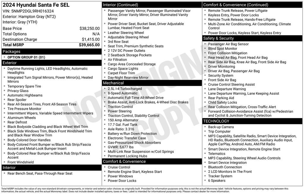 Used 2024 Hyundai Santa Fe SEL image 26