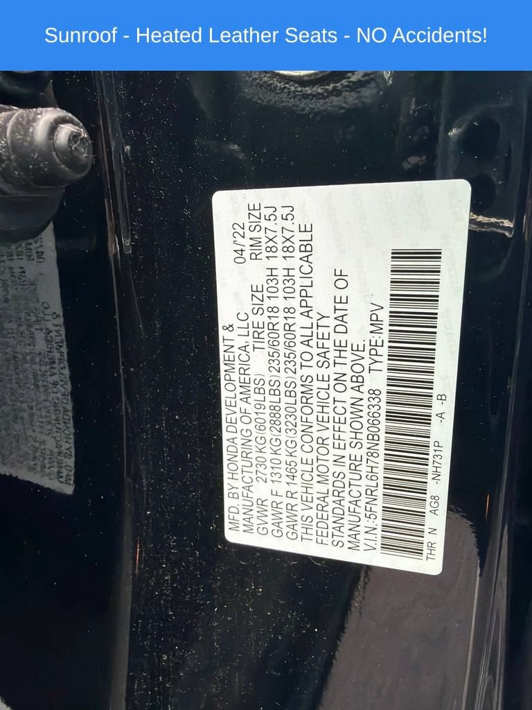 Used 2022 Honda Odyssey EX-L image 2