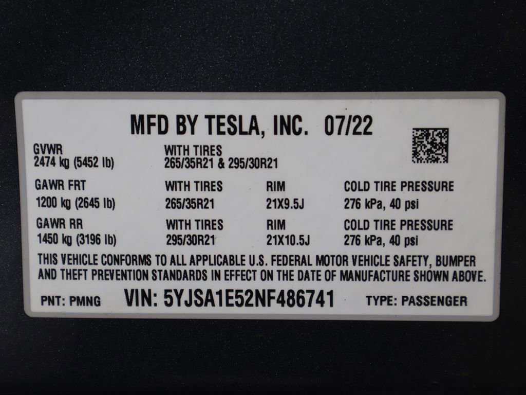 Used 2022 Tesla Model S AWD/4WD image 53