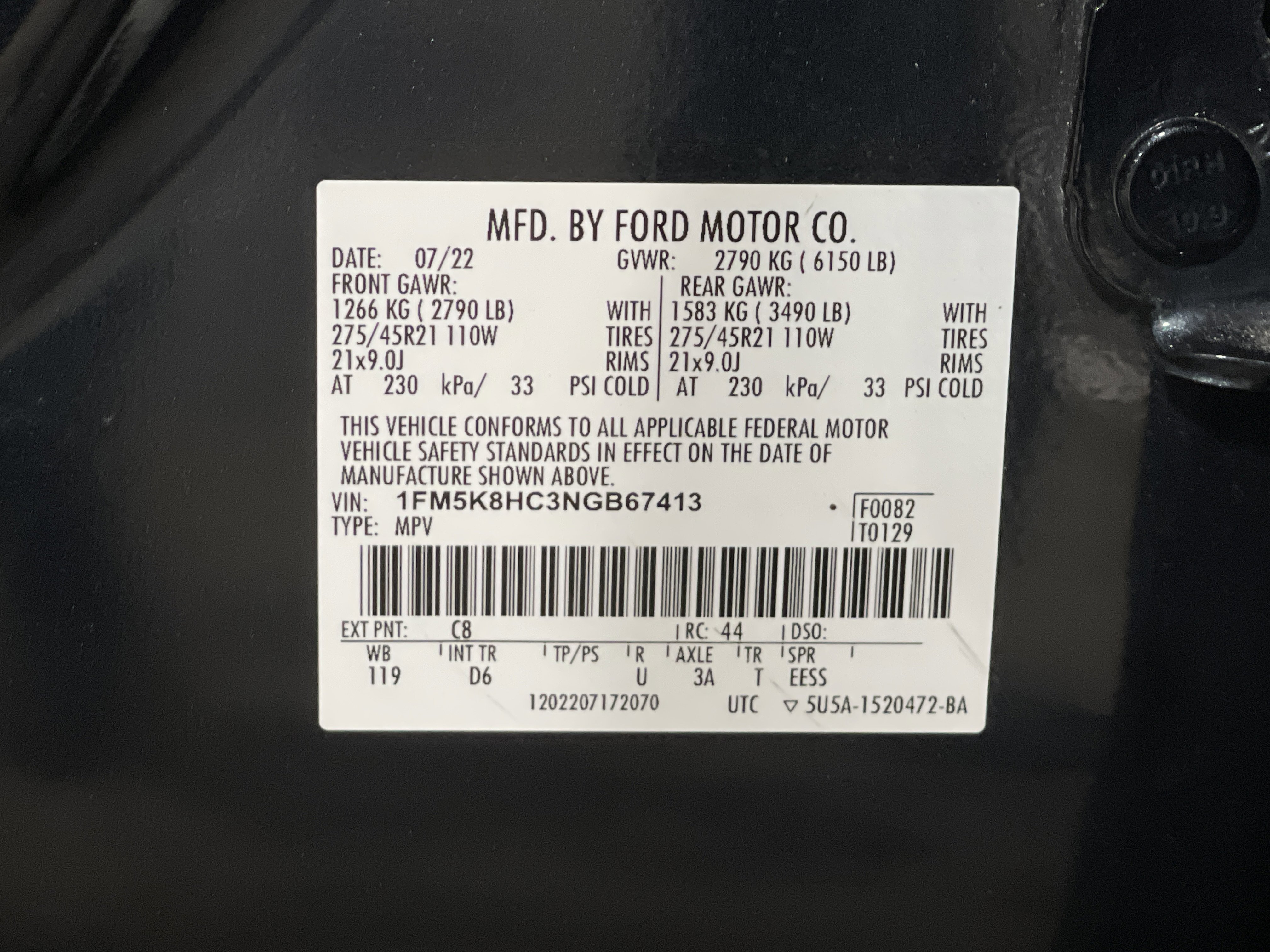 Used 2022 Ford Explorer Platinum w/ Equipment Group 601A image 29