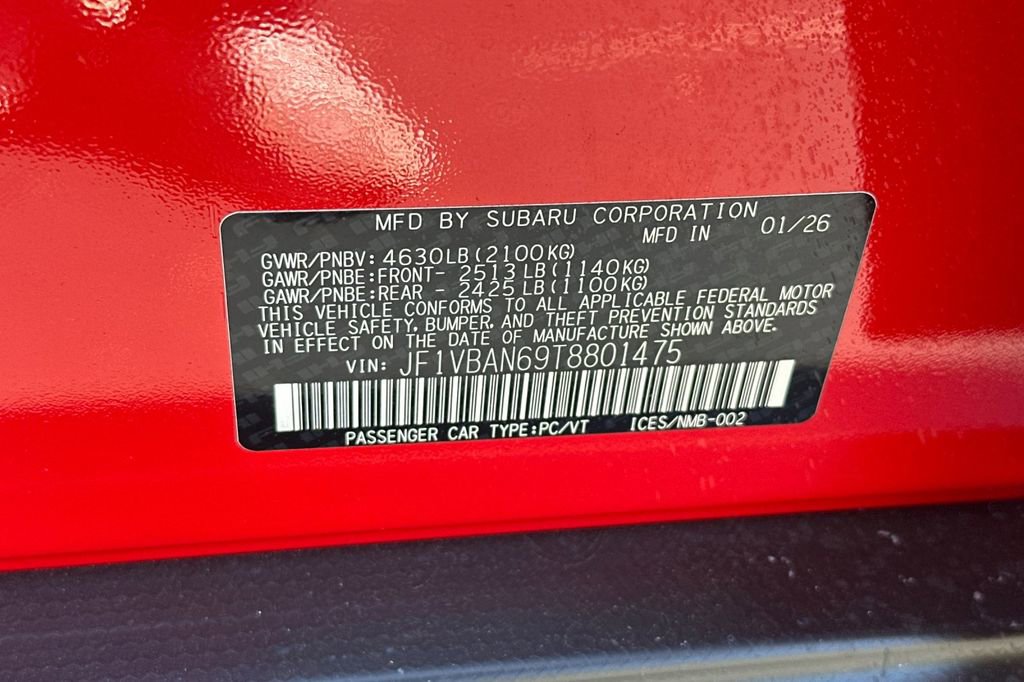 New 2026 Subaru WRX Limited AWD/4WD image 34