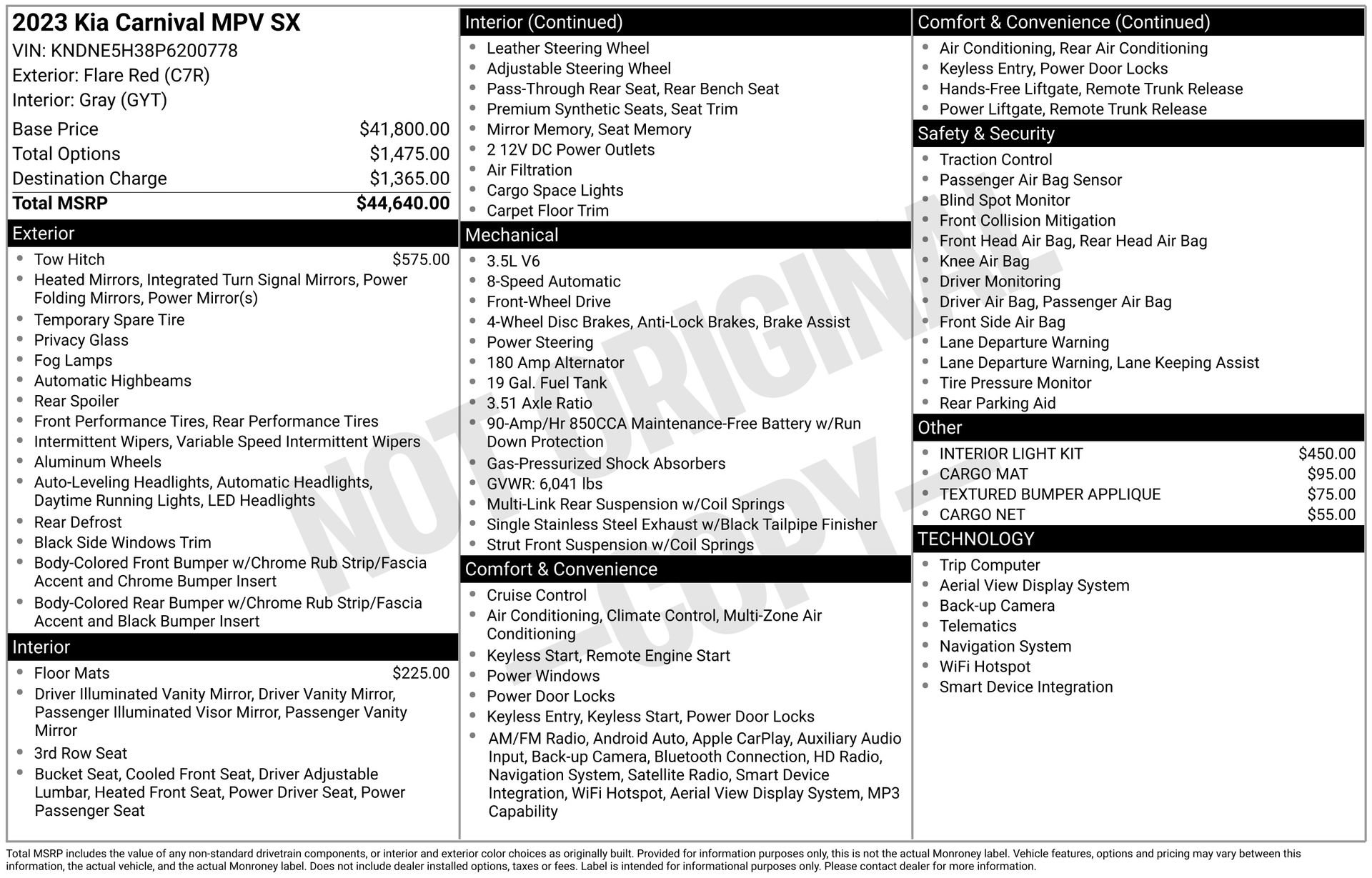 Used 2023 Kia Carnival SX image 3