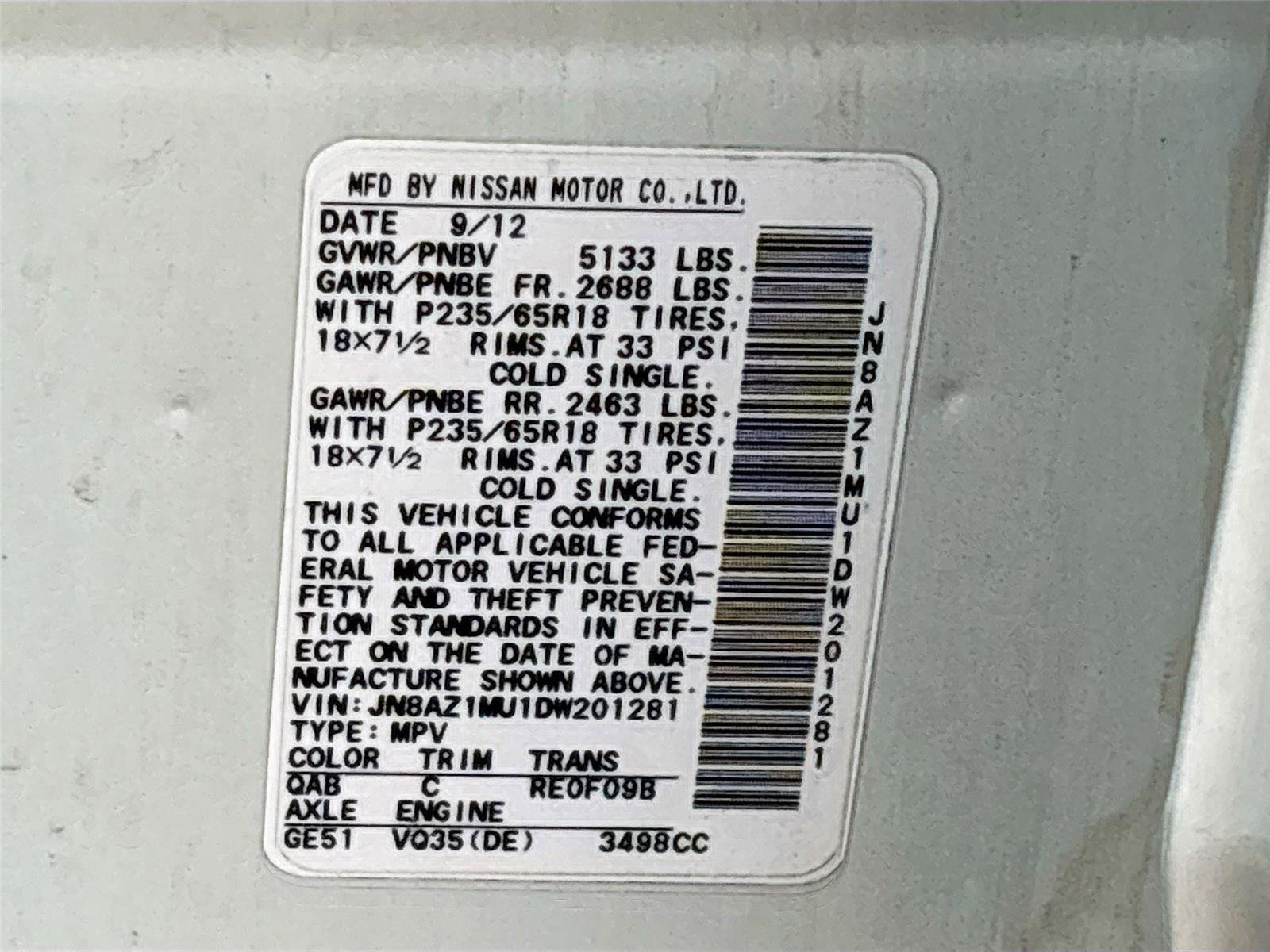 Used 2013 Nissan Murano S image 30