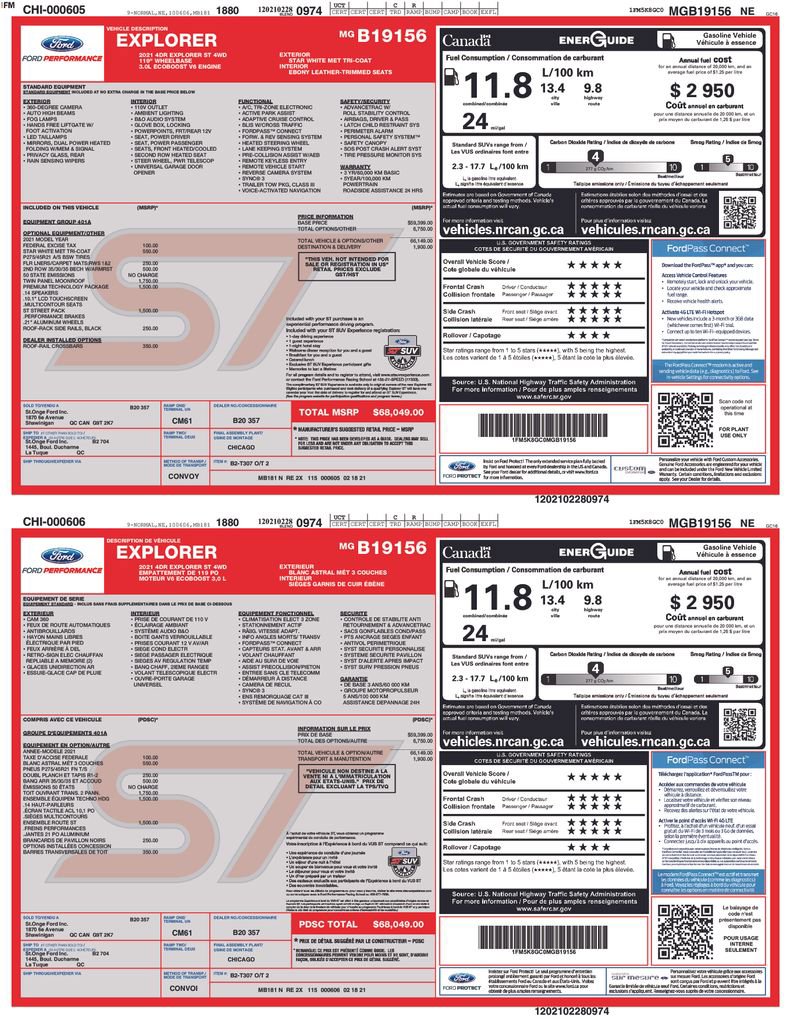 Used 2021 Ford Explorer ST w/ ST Street Pack image 65