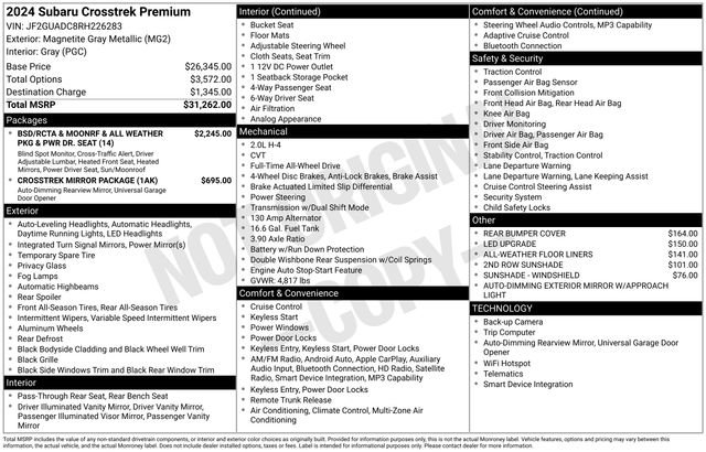 Used 2024 Subaru Crosstrek 2.0i Premium image 4