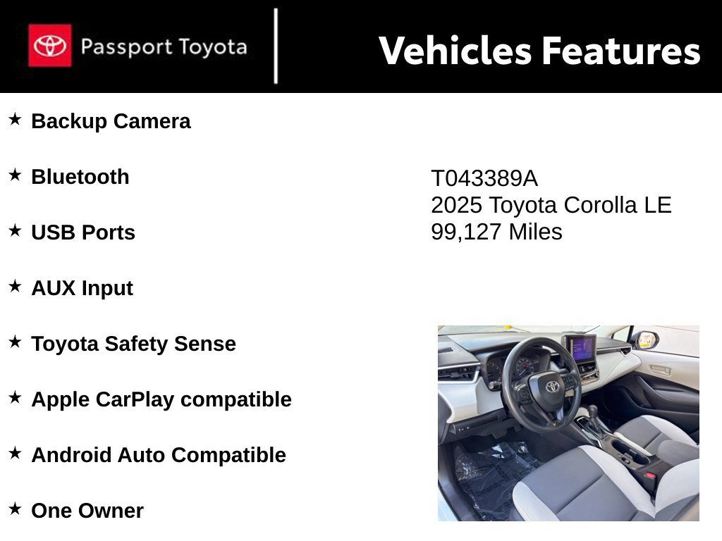Used 2025 Toyota Corolla LE FWD image 10