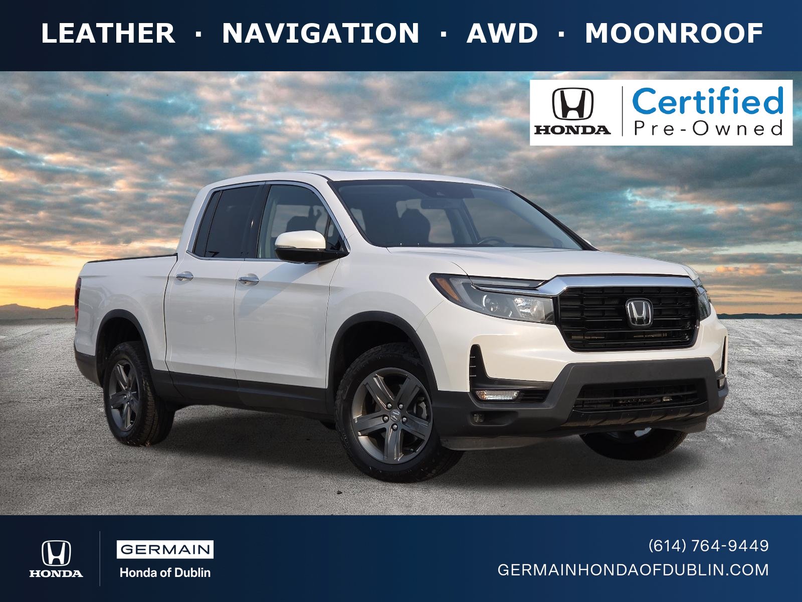 Certified 2023 Honda Ridgeline RTL-E