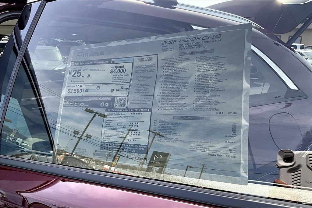 New 2026 MAZDA CX-90 3.3 Turbo S w/ Premium Plus image 25