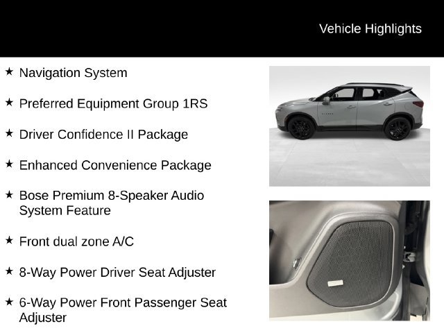 Certified 2024 Chevrolet Blazer RS w/ Driver Confidence II Package AWD/4WD image 27