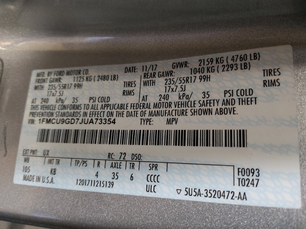 Used 2018 Ford Escape SE AWD/4WD image 33