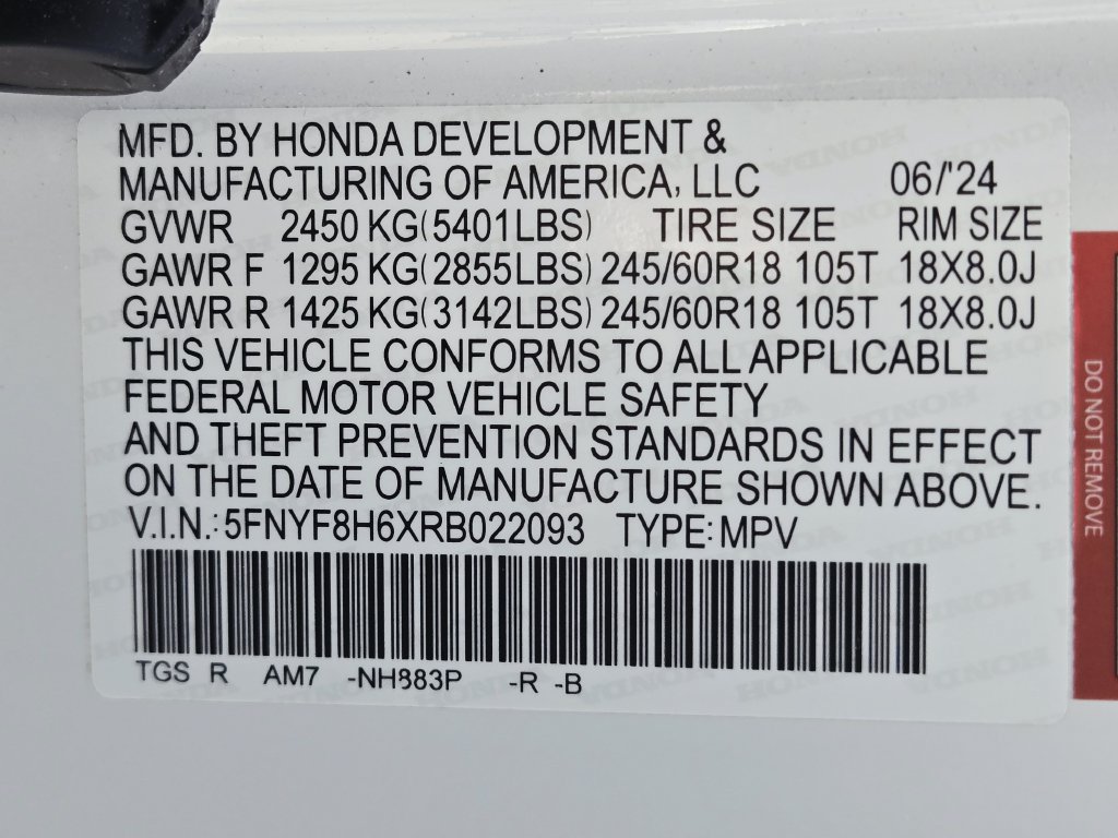 Certified 2024 Honda Passport TrailSport image 33
