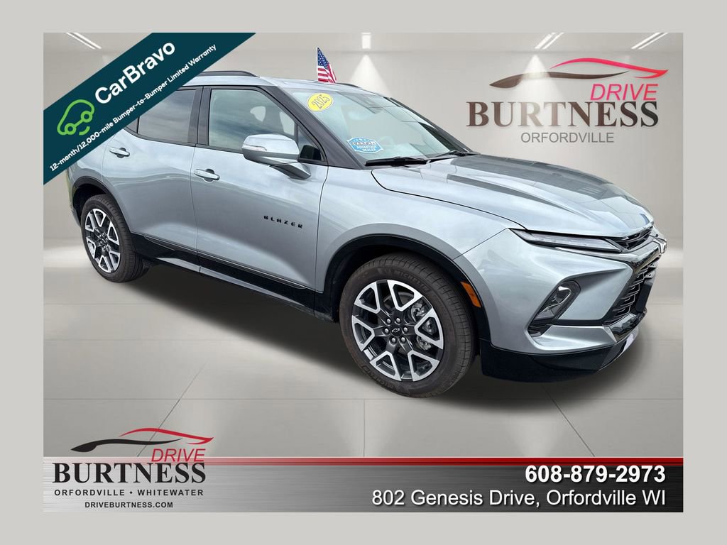 Certified 2025 Chevrolet Blazer RS w/ Driver Confidence II Package AWD/4WD image 1
