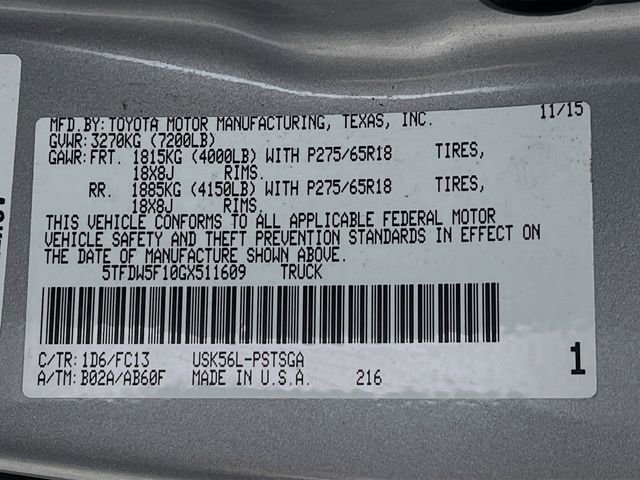 Used 2016 Toyota Tundra SR5 w/ SR5 Upgrade Package image 8